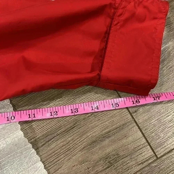 [L]Eddie Bauer Red Mesh Lined Windbreaker  Trench Jacket - Picture 14 of 14